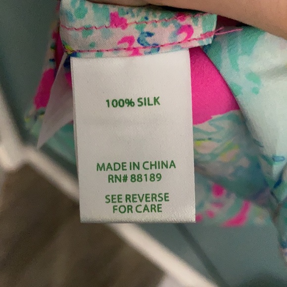 Lily Pulitzer Elsa Silk Top in XS - Picture 7 of 7
